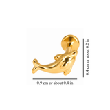 TINY DOLPHIN STUDS (PAIR)