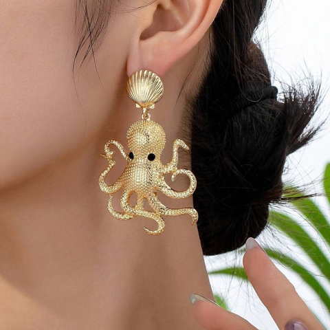 OCTOPUS EARRINGS (PAIR)