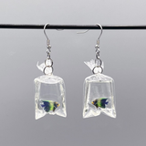 FISH IN BAG EARRINGS (PAIR)