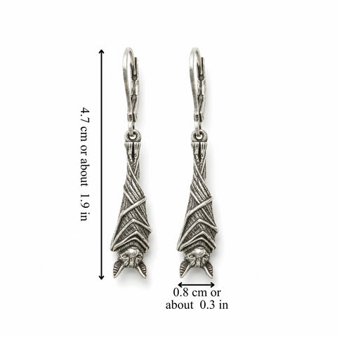 HANGING BAT EARRINGS (PAIR)