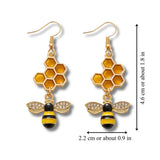 HONEYCOMB EARRINGS (PAIR)