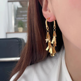 GEOMETRIC TASSEL EARRINGS (PAIR)