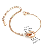 INTERLOCKING INFINITY BRACELET (ADJUSTABLE)