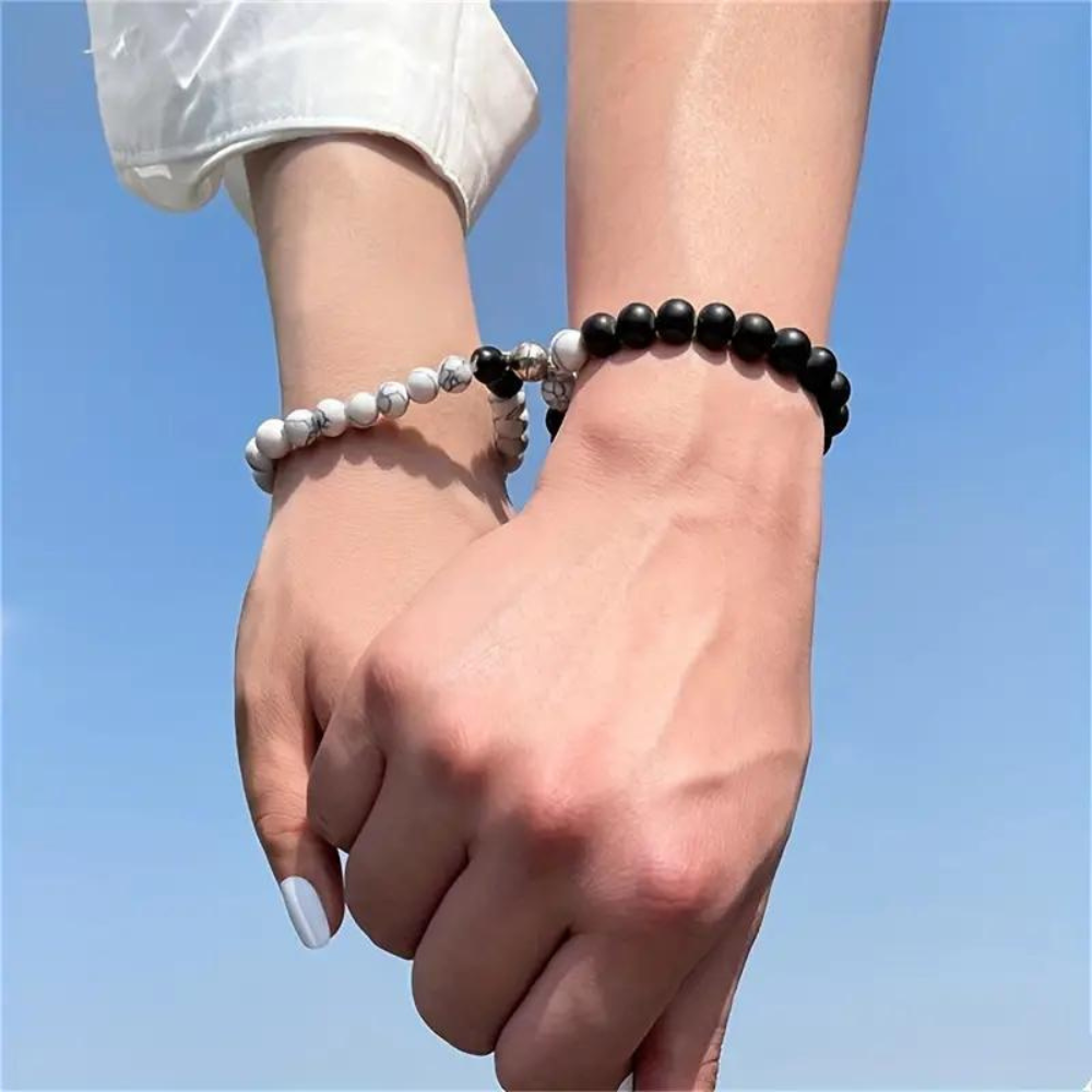 2PCS MAGNETIC COUPLE BRACELETS (ADJUSTABLE)