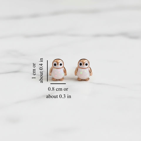 PENGUIN OPAL STUDS (PAIR)