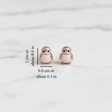 PENGUIN OPAL STUDS (PAIR)