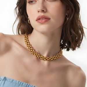 CHUNKY MESH CHAIN NECKLACE