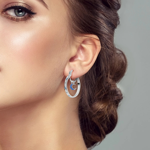 ELEGANT HOOP EARRINGS (PAIR)