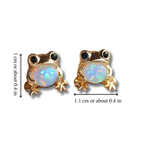FROG OPAL EARRINGS (PAIR)