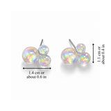 RAINBOW BUBBLE STUDS (PAIR)