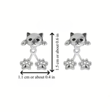 CAT PAWS EARRINGS (PAIR)