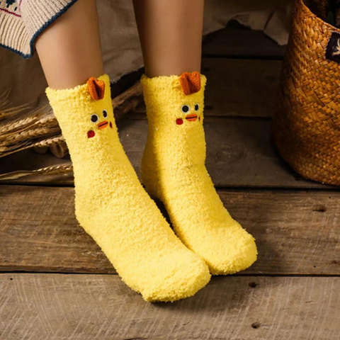 FLUFFY CARTOON SOCKS