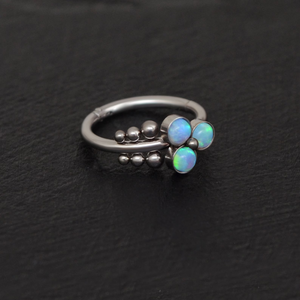 BLUE OPAL HOOP