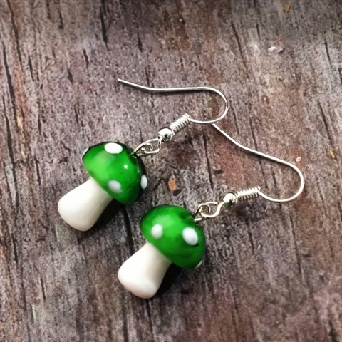 MINI MUSHROOM EARRINGS (PAIR)
