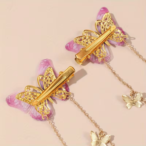 BUTTERFLY HAIR CLIPS