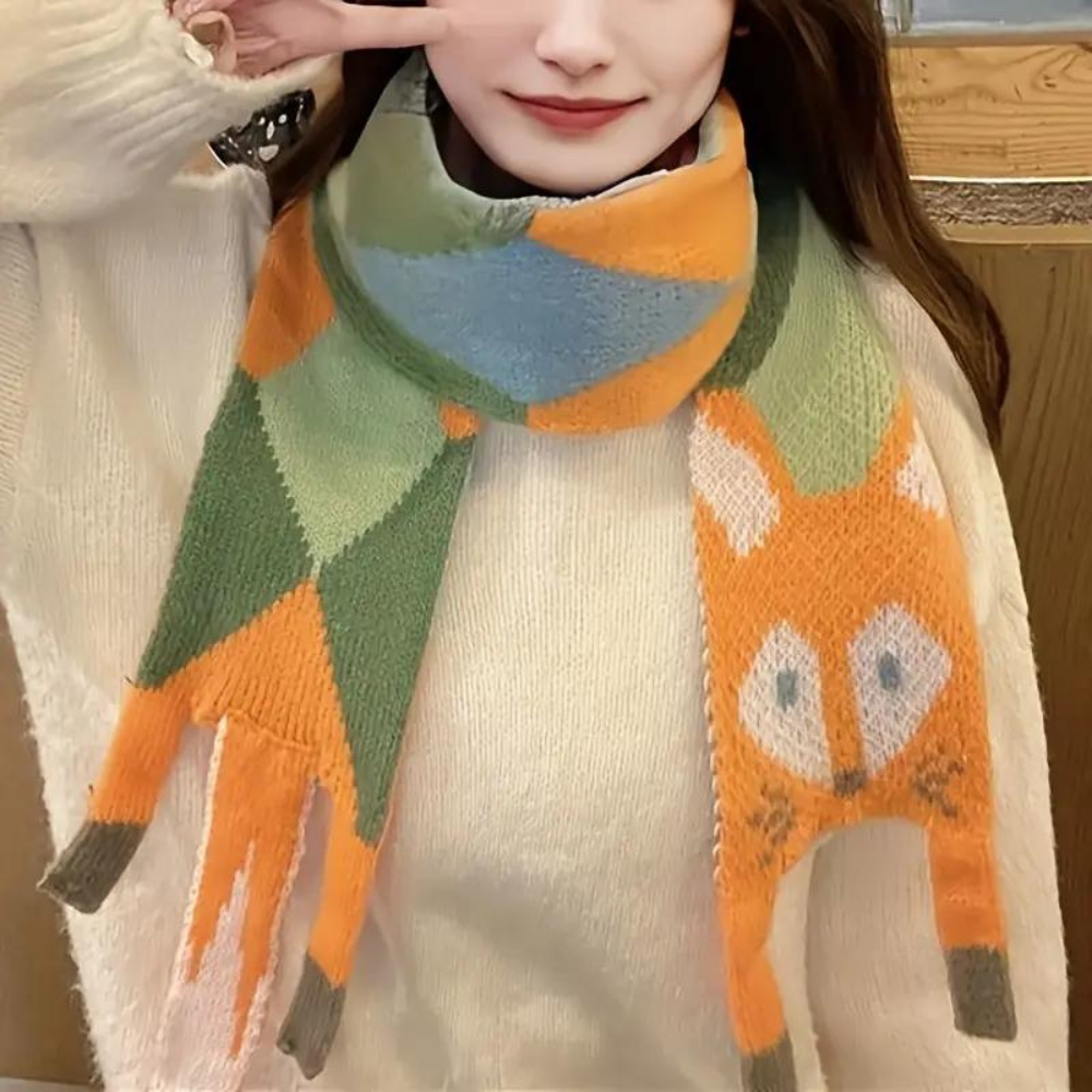 FOXY WARMTH KNIT SCARF