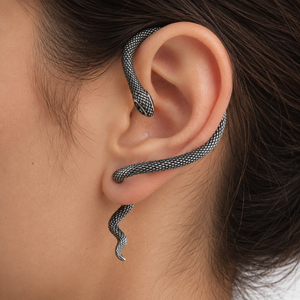 SILVER SNAKE EAR CUFF (1 PC)