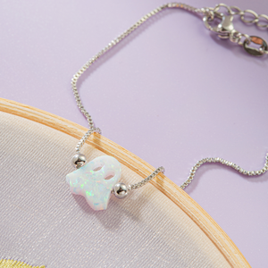 SILVER GHOST BRACELET (ADJUSTABLE)