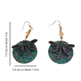 VERDIGRIS DRAGONFLY EARRINGS (PAIR)