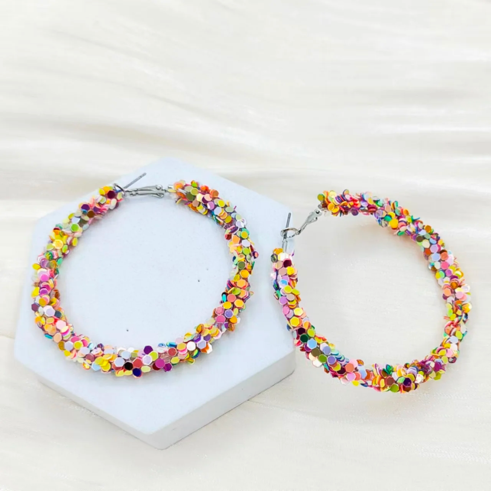 PLAYFUL SPLASH EARRINGS (PAIR)