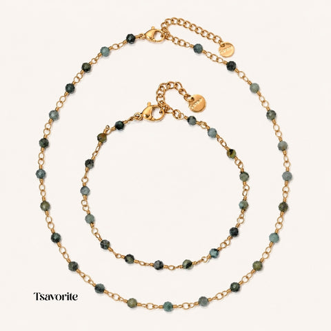 RAW EMERALD GEMSTONE SET