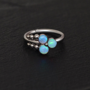 BLUE OPAL HOOP