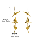 FLYING BIRD DANGLE EARRINGS (PAIR)