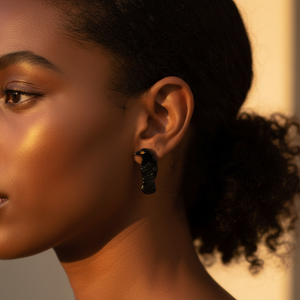 RAVEN WOOD STUDS (PAIR)