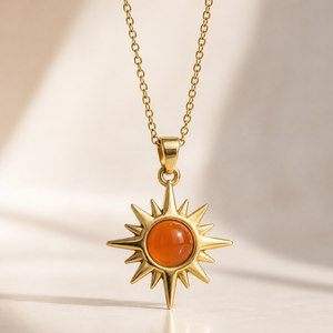 CITRINE SUN NECKLACE