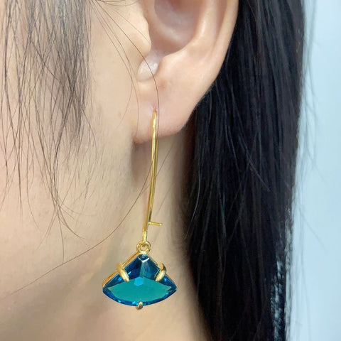 FRENCH BLUE EARRINGS (PAIR)