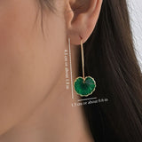 TURQUOISE LEAF EARRINGS (PAIR)