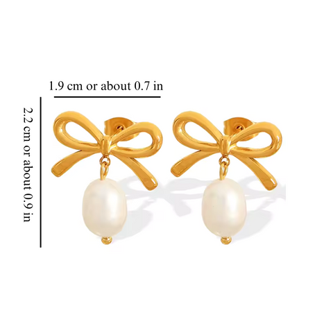 GRACE PEARL EARRINGS (PAIR)