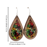 MOSAIC TEARDROP EARRINGS (PAIR)