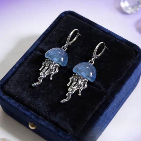 JELLYFISH STUD EARRINGS (PAIR)
