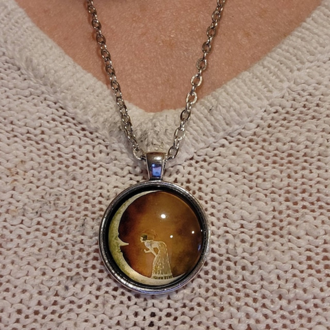 WOMAN ON THE MOON NECKLACE