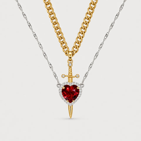 HEART & SWORD NECKLACE