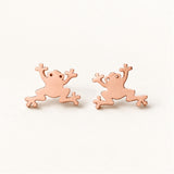 TINY FROG EARRINGS (PAIR)