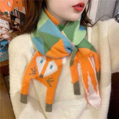 FOXY WARMTH KNIT SCARF