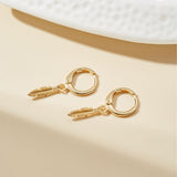 TINY FEATHER EARRINGS (PAIR)
