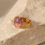 NATURAL STONE RING (ADJUSTABLE)