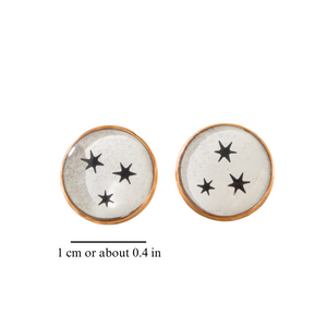 LITERARY STAR EARRINGS (PAIR)