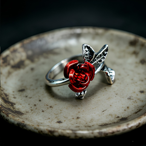 GOTHIC ROSE RING