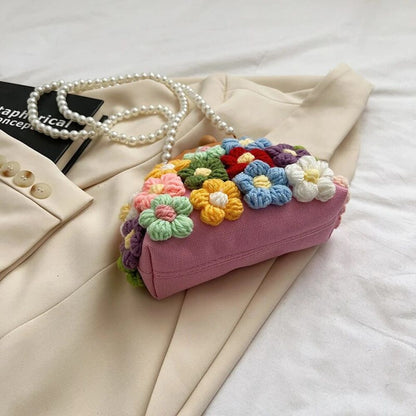 CROCHET FLOWER HANDBAG