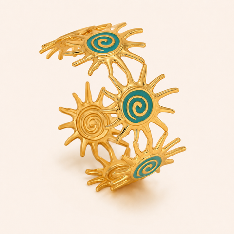 SUNBURST SPIRAL CUFF