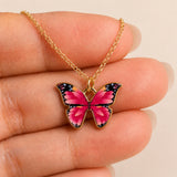 BLUE MORPHO BUTTERFLY NECKLACE