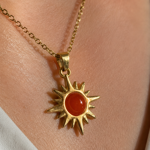 CITRINE SUN NECKLACE