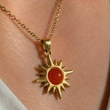 CITRINE SUN NECKLACE