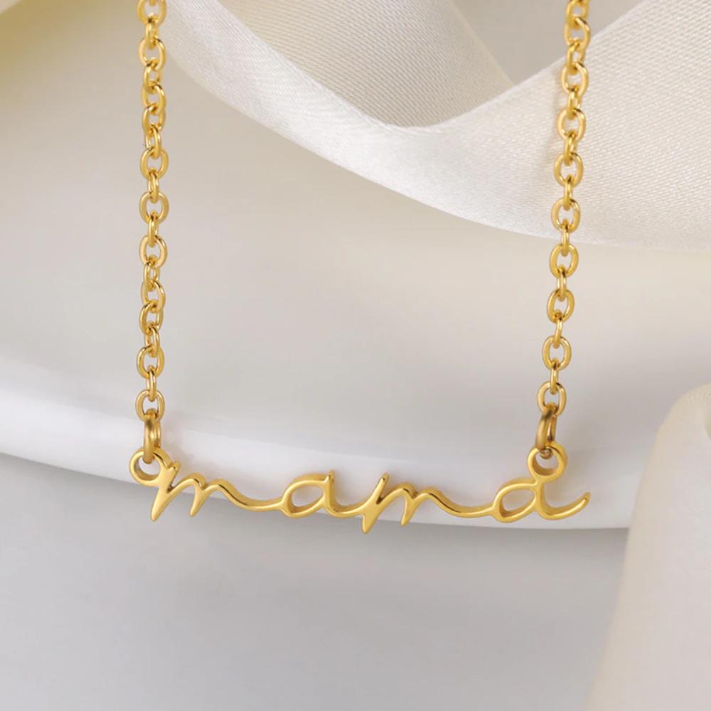 Dainty online mama necklace