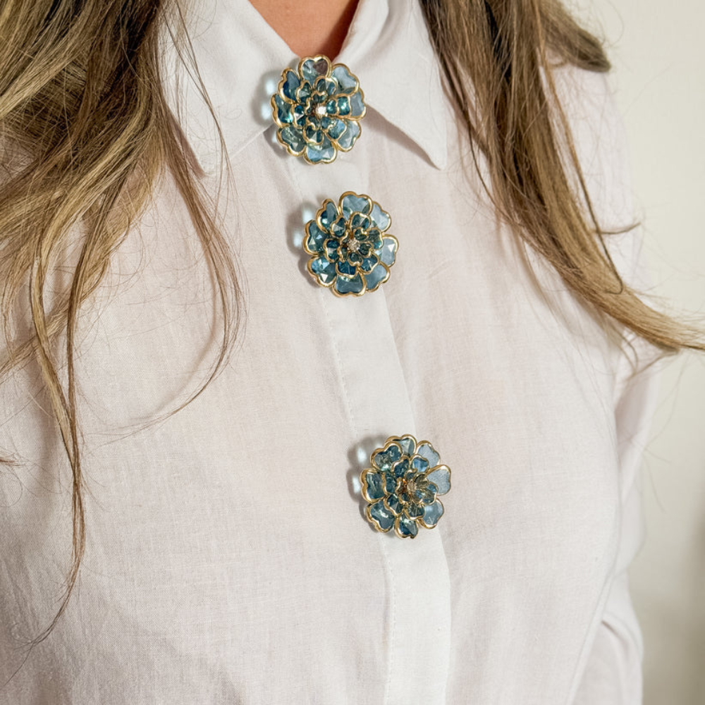 BlossomLuxe™ | Shirt Button Covers (6 pcs)