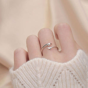 DOLPHIN SILVER RING (ADJUSTABLE)